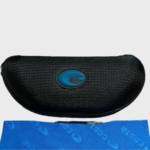 Costa Hard Eyeglasses Sunglasses Case and Glass Cleaner Wipe